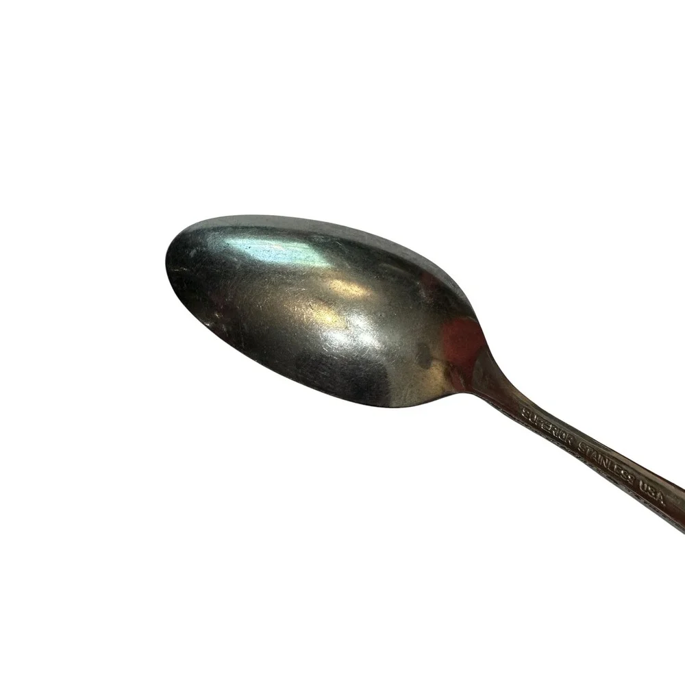 Superior Stainless USA Teaspoon Vintage‎ Floral Pattern Silverware Flatware